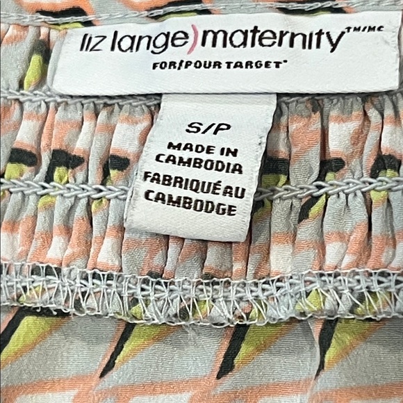 Liz Lange Maternity Dress Size Small Removable Belt Baby Girl - Picture 9 of 15